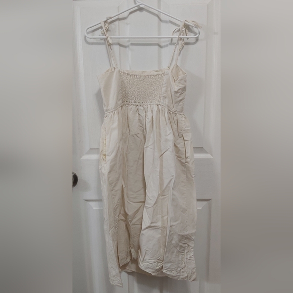 Uniqlo Cream Midi Dress, Size S - Picture 4 of 5